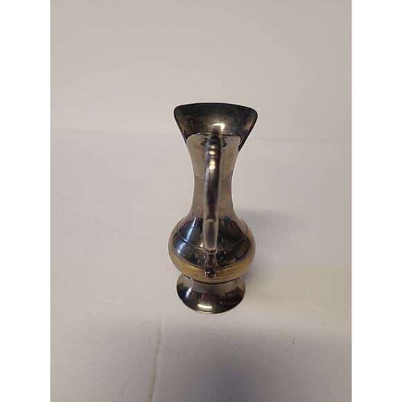 Brass Ewer Vintage Brass Ware Mini Jug Pitcher Bud Vase India - Picture 2 of 6